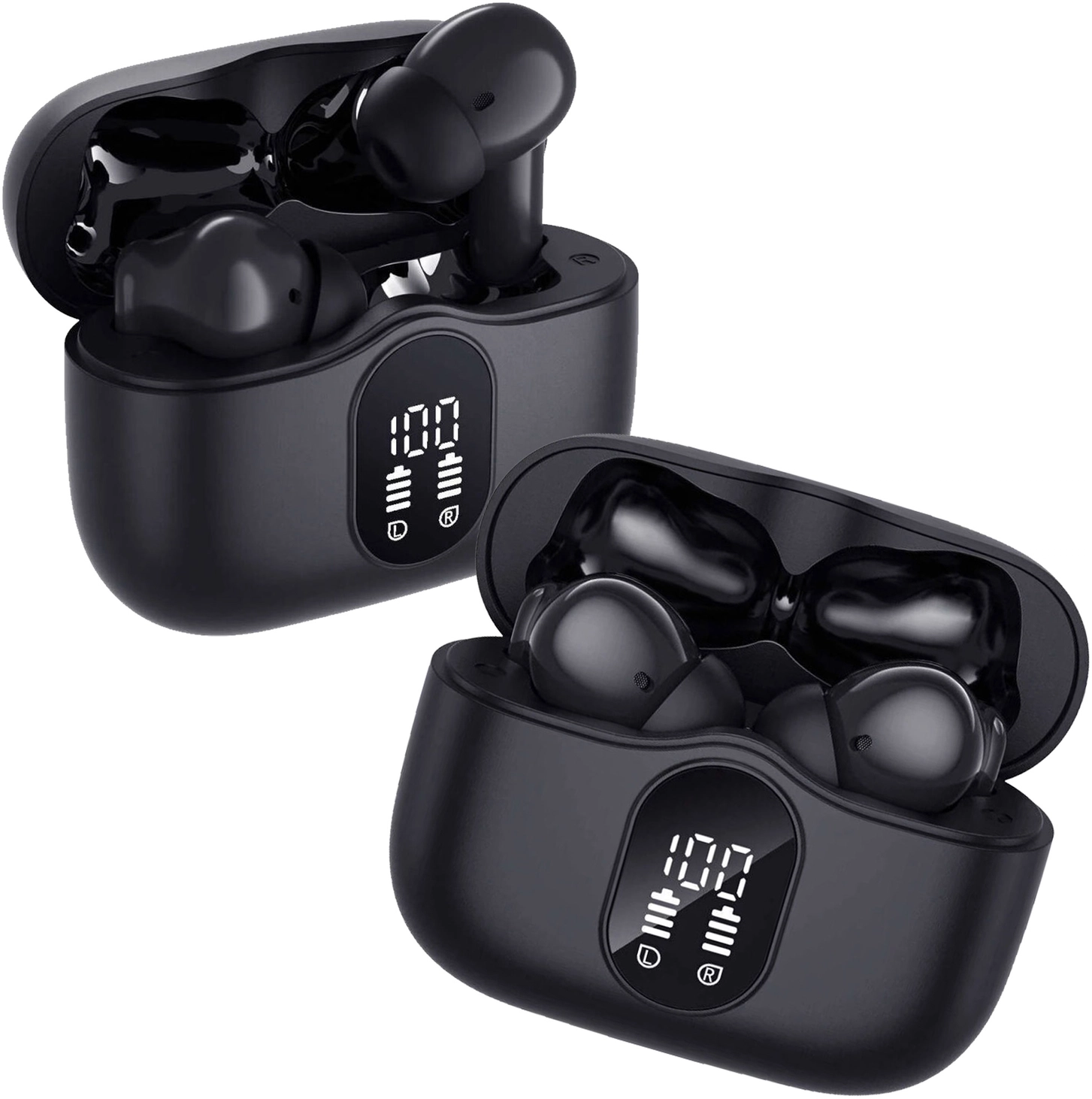 Duo Pack SBG Draadloze Oordopjes met Bluetooth Noise Cancelling Zwart afbeelding 1