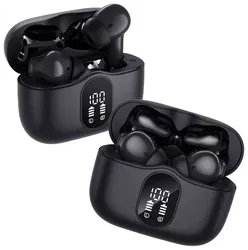 Duo Pack SBG Draadloze Oordopjes met Bluetooth Noise Cancelling Zwart afbeelding