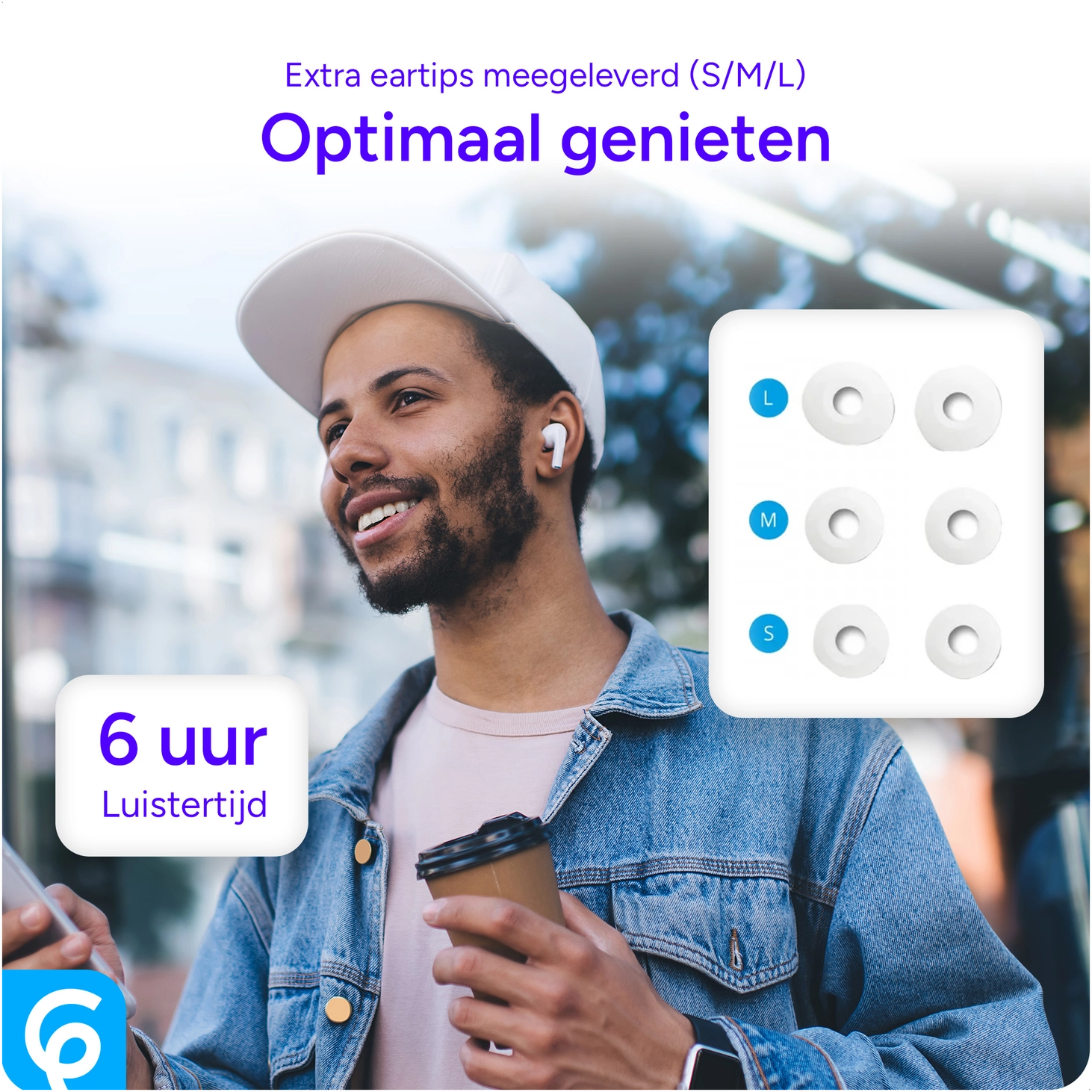 Duo Pack SBG Draadloze Oordopjes met Bluetooth Noise Cancelling afbeelding 5