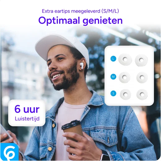 Duo Pack SBG Draadloze Oordopjes met Bluetooth Noise Cancelling afbeelding 5
