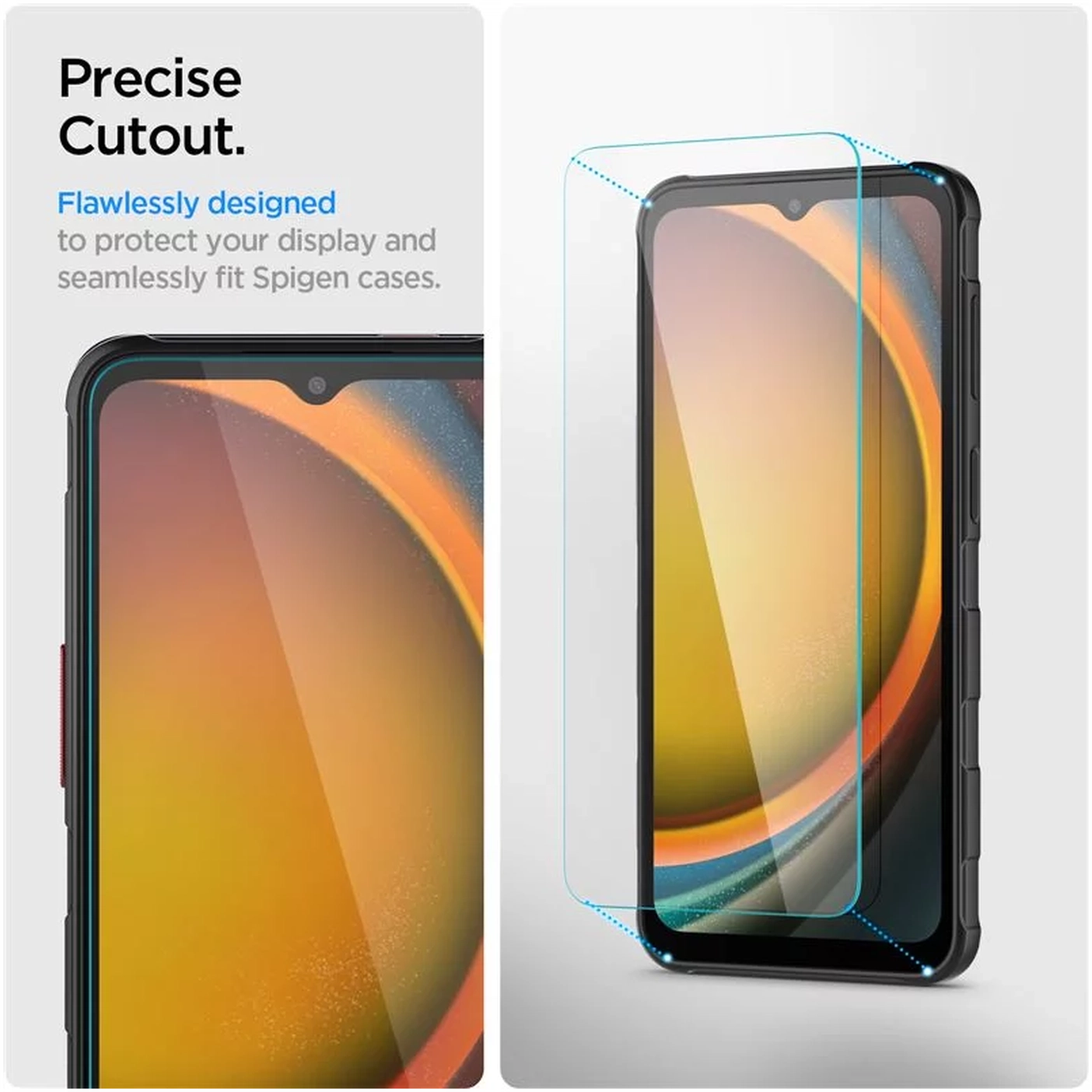 Spigen Glas t.R Slim Samsung Galaxy Xcover 7 Pro / 7 Screen Protector 2-Pack afbeelding 2