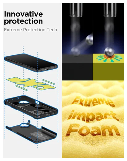 Spigen Tough Armor Samsung Galaxy Xcover 7 Pro Hoesje Back Cover Zwart afbeelding 3