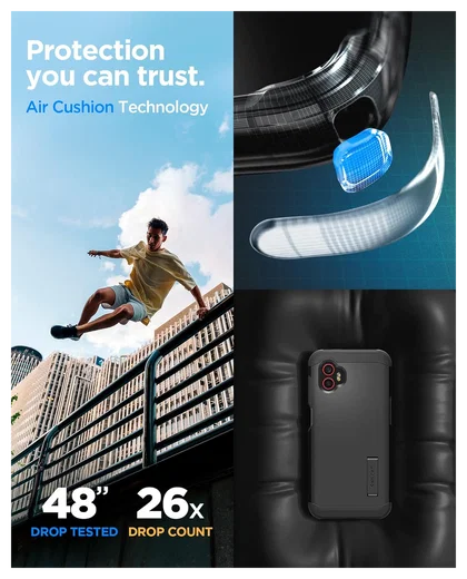 Spigen Tough Armor Samsung Galaxy Xcover 7 Pro Hoesje Back Cover Zwart afbeelding 6