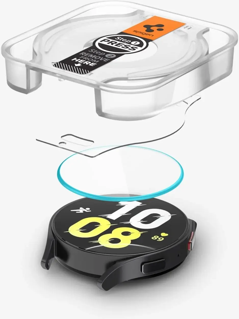 Spigen EZ Fit - Samsung Galaxy Watch 6 44MM Screen Protector Glas 2-Pack afbeelding 9