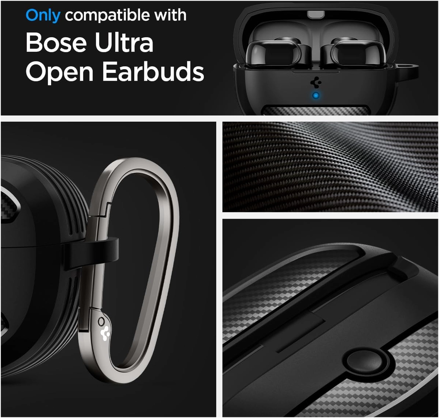 Spigen Rugged Armor Bose Ultra Open Hoesje Zwart afbeelding 4