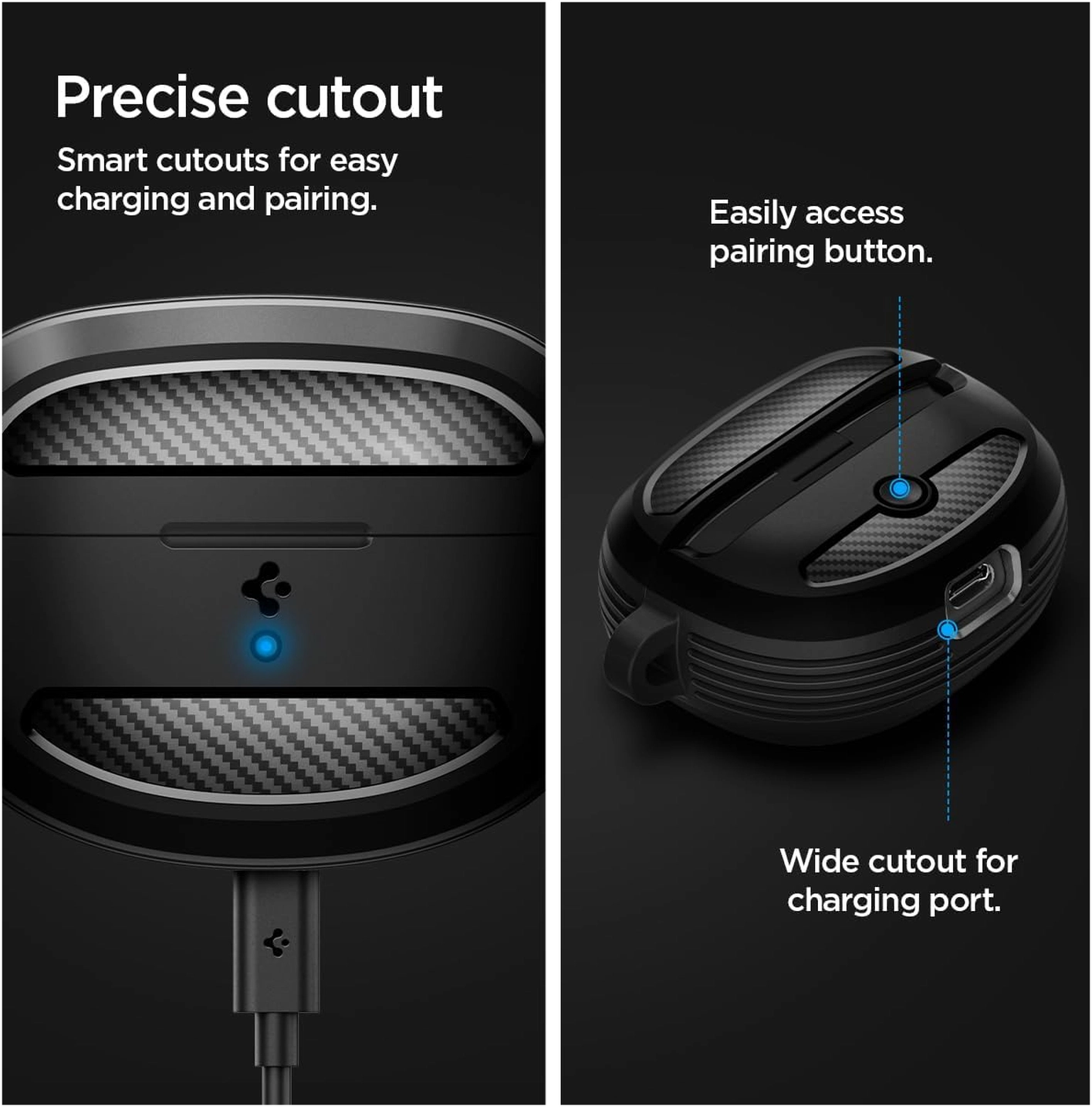 Spigen Rugged Armor Bose Ultra Open Hoesje Zwart afbeelding 7