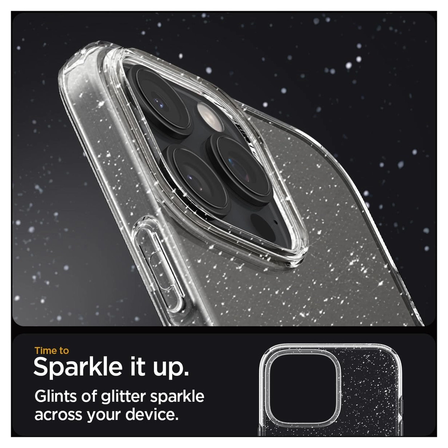Spigen Liquid Crystal Apple iPhone 16 Pro Max Hoesje Back Cover Glitter afbeelding 3