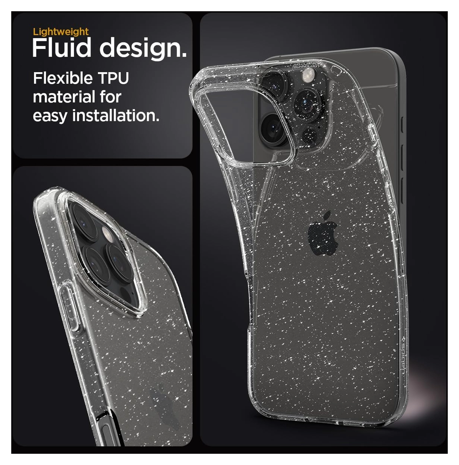 Spigen Liquid Crystal Apple iPhone 16 Pro Max Hoesje Back Cover Glitter afbeelding 4