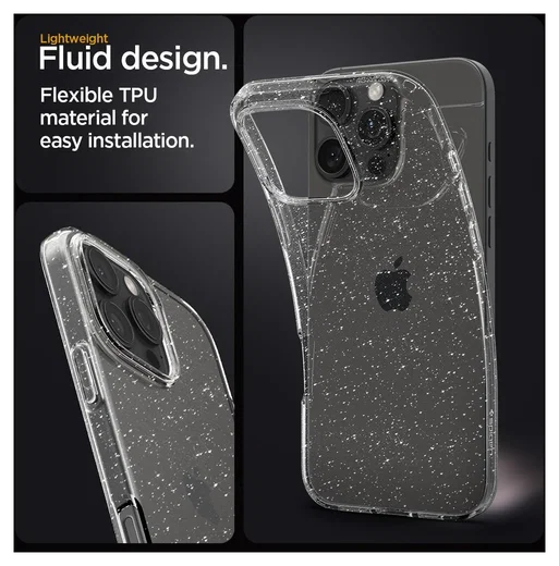 Spigen Liquid Crystal Apple iPhone 16 Pro Max Hoesje Back Cover Glitter afbeelding 4