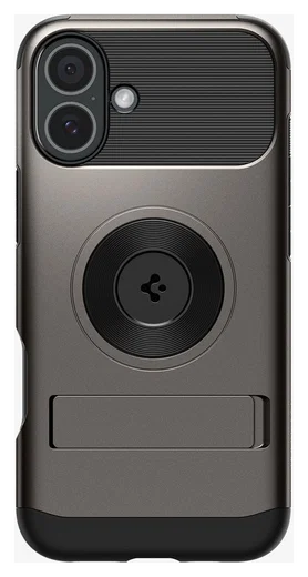 Spigen Slim Armor MagFit Apple iPhone 16 Plus Hoesje MagSafe Gunmetal afbeelding 2