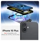 Spigen Slim Armor MagFit Apple iPhone 16 Plus Hoesje MagSafe Gunmetal afbeelding 8