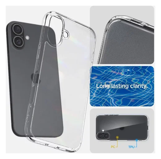 Spigen Ultra Hybrid Apple iPhone 16 Plus Hoesje Back Cover Frost Transparant afbeelding 3