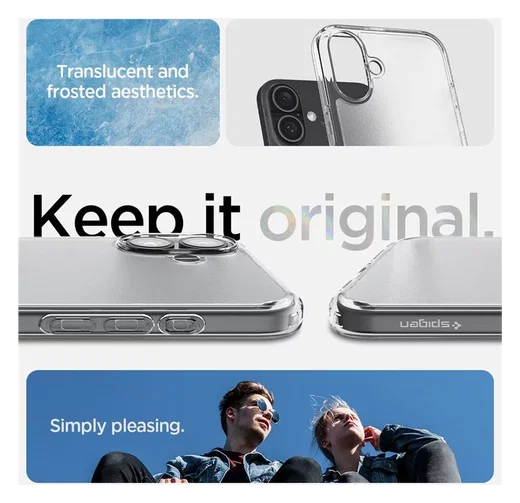 Spigen Ultra Hybrid Apple iPhone 16 Plus Hoesje Back Cover Frost Transparant afbeelding 7