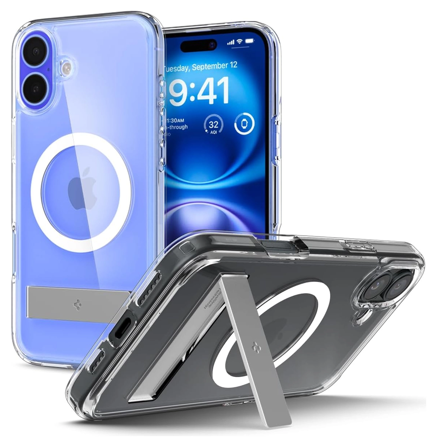 Spigen Ultra Hybrid S MagFit Apple iPhone 16 Plus Hoesje Back Cover Transparant afbeelding 1