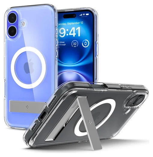Spigen Ultra Hybrid S MagFit Apple iPhone 16 Plus Hoesje Back Cover Transparant afbeelding 1