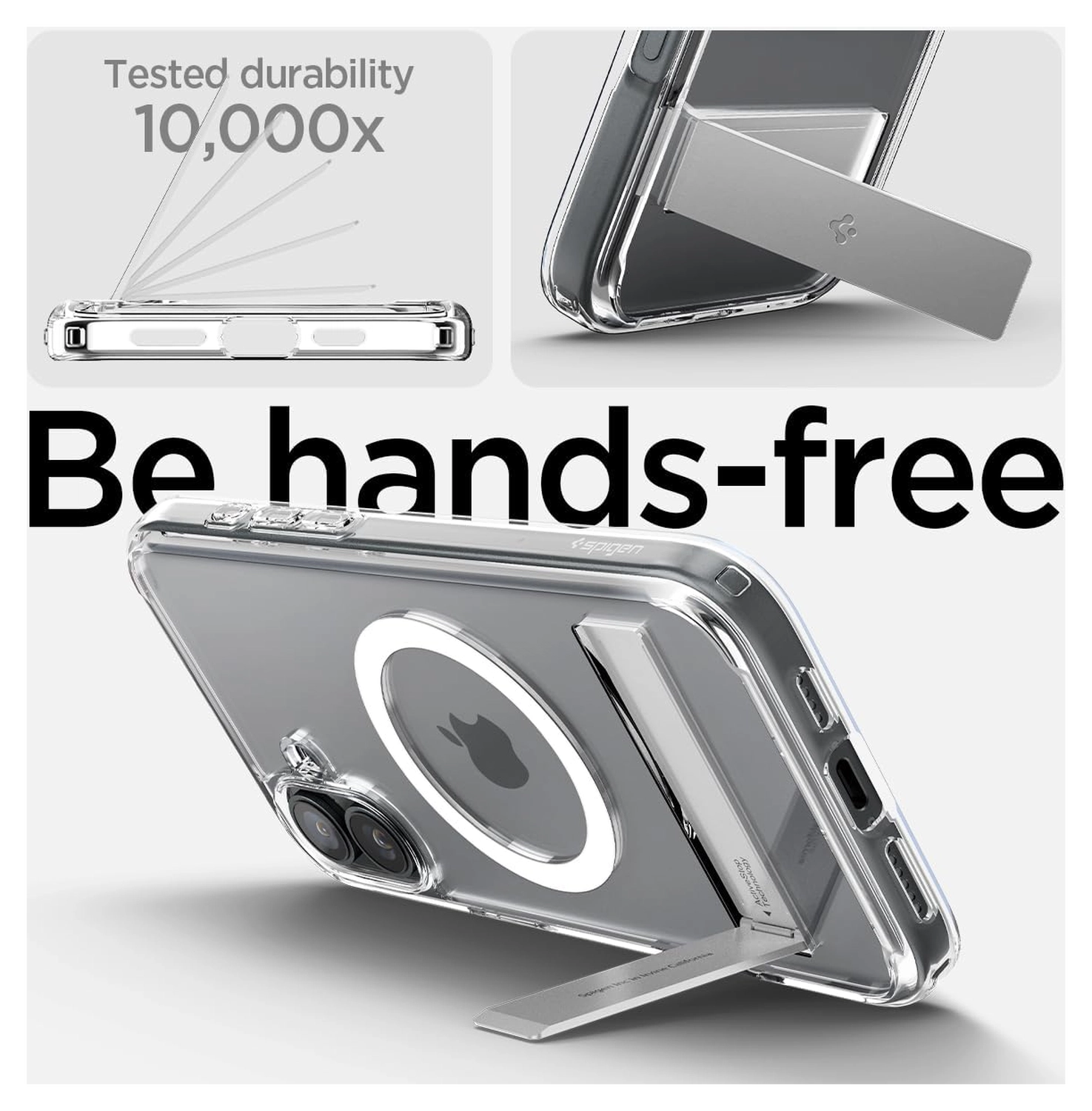 Spigen Ultra Hybrid S MagFit Apple iPhone 16 Plus Hoesje Back Cover Transparant afbeelding 3