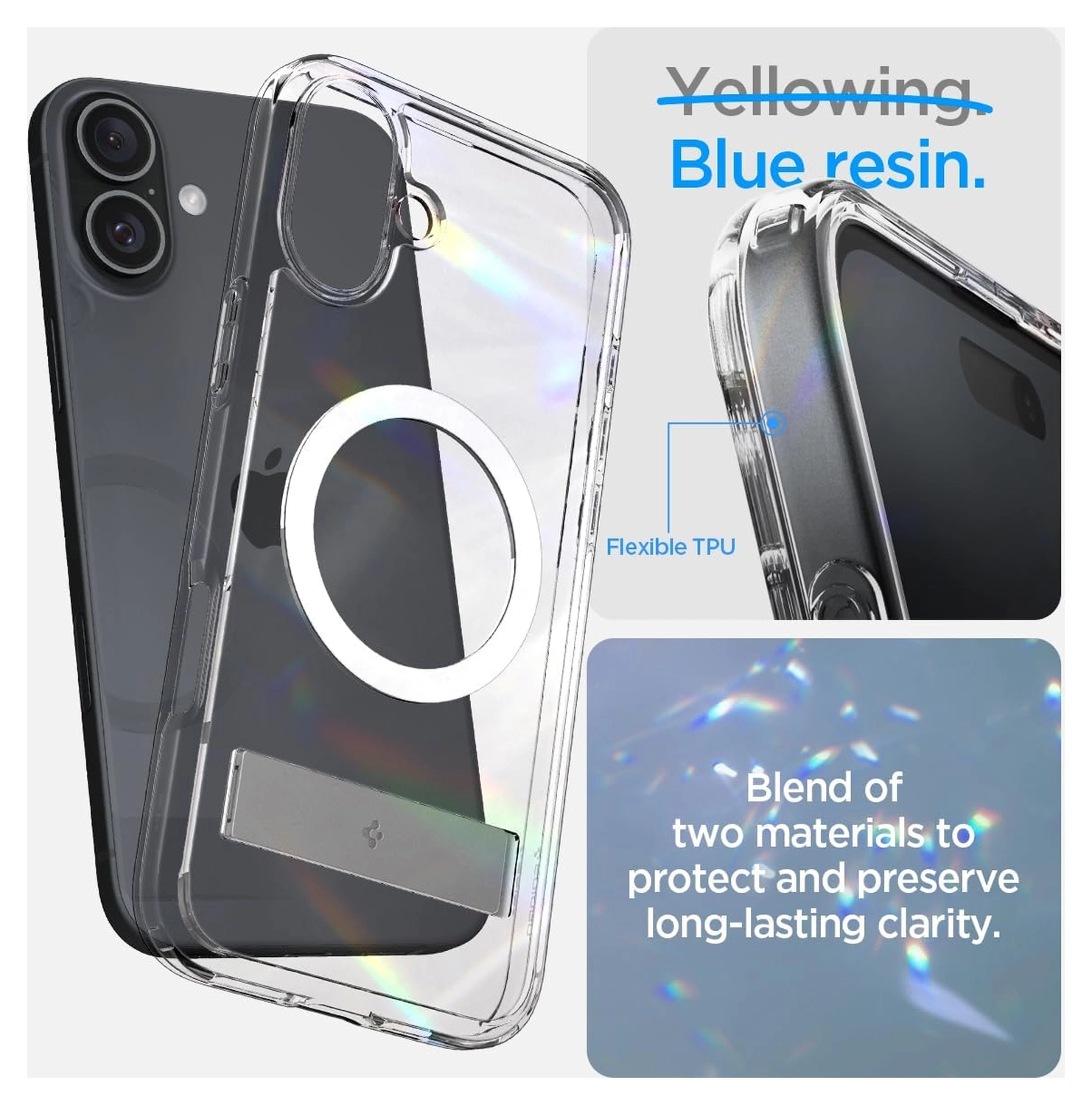 Spigen Ultra Hybrid S MagFit Apple iPhone 16 Plus Hoesje Back Cover Transparant afbeelding 4