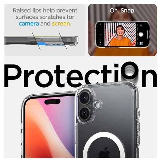 Spigen Ultra Hybrid S MagFit Apple iPhone 16 Plus Hoesje Back Cover Transparant afbeelding 5