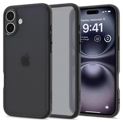 Spigen Ultra Hybrid Apple iPhone 16 Plus Hoesje Back Cover Frost Zwart afbeelding