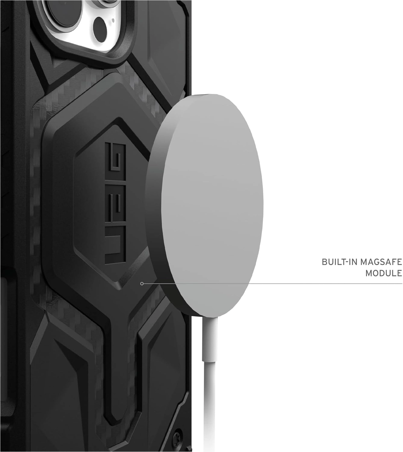 UAG Monarch Pro MagSafe iPhone 16 Pro Max Hoesje + Ring Standaard Zwart afbeelding 4