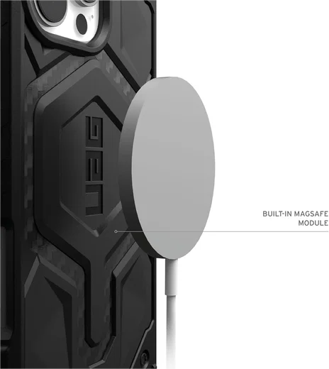 UAG Monarch Pro MagSafe iPhone 16 Pro Max Hoesje + Ring Standaard Zwart afbeelding 4