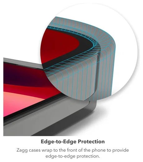 ZAGG Luxe Apple iPhone 15 Pro Max Hoesje Back Cover 3M Valbescherming Zwart afbeelding 3