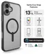 ZAGG Santa Cruz Snap Apple iPhone 16 Hoesje MagSafe Back Cover Transparant Zwart afbeelding 2