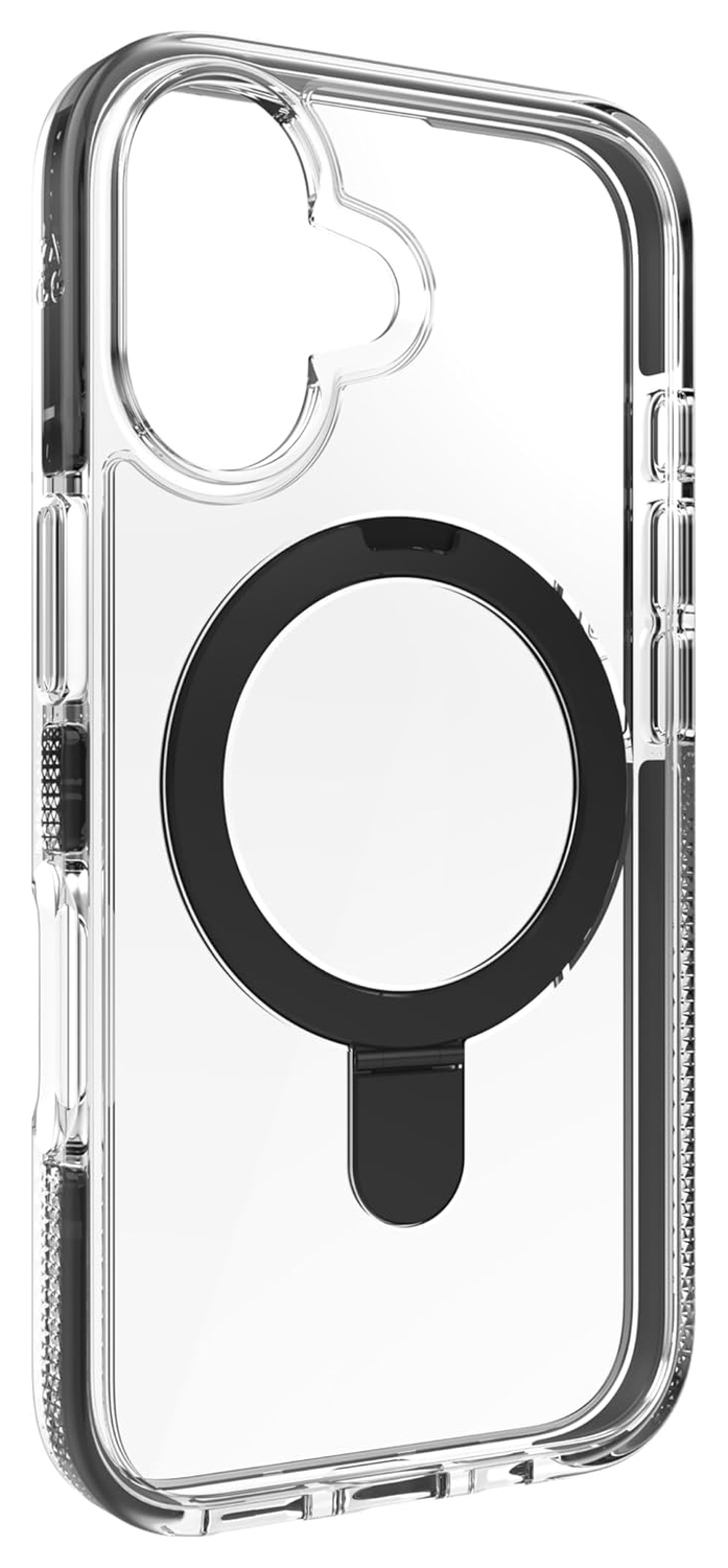 ZAGG Santa Cruz Snap Apple iPhone 16 Hoesje MagSafe Back Cover Transparant Zwart afbeelding 6