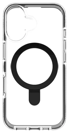 ZAGG Santa Cruz Snap Apple iPhone 16 Hoesje MagSafe Back Cover Transparant Zwart afbeelding 7