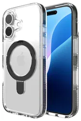 ZAGG Santa Cruz Snap Apple iPhone 16 Pro Max Hoesje MagSafe Back Cover Zwart afbeelding