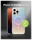 ZAGG Milan Snap Apple iPhone 16 Pro Max Hoesje MagSafe Back Cover Iridescent afbeelding 6