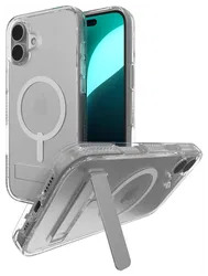 ZAGG Crystal Palace Snap Kickstand iPhone 16 Plus Hoesje MagSafe Transparant afbeelding