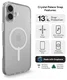 ZAGG Crystal Palace Snap iPhone 16 Plus Hoesje MagSafe Back Cover Transparant afbeelding 2