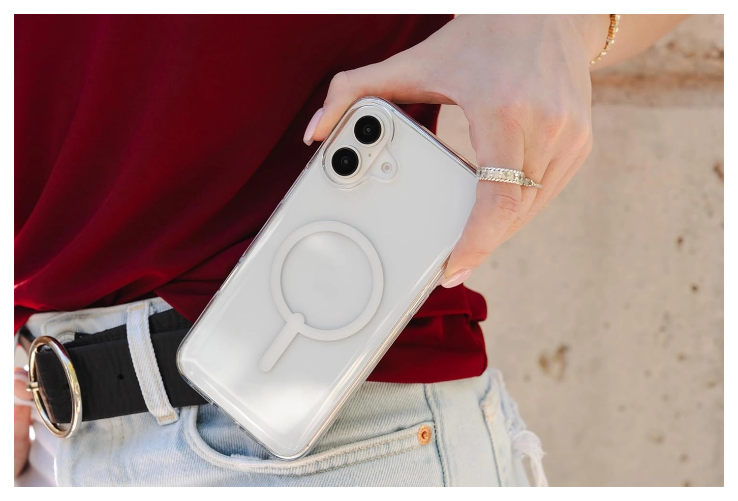 ZAGG Crystal Palace Snap iPhone 16 Plus Hoesje MagSafe Back Cover Transparant afbeelding 6
