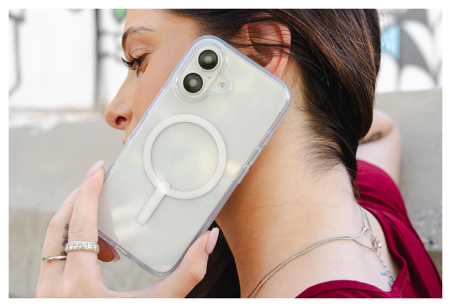 ZAGG Crystal Palace Snap iPhone 16 Plus Hoesje MagSafe Back Cover Transparant afbeelding 7