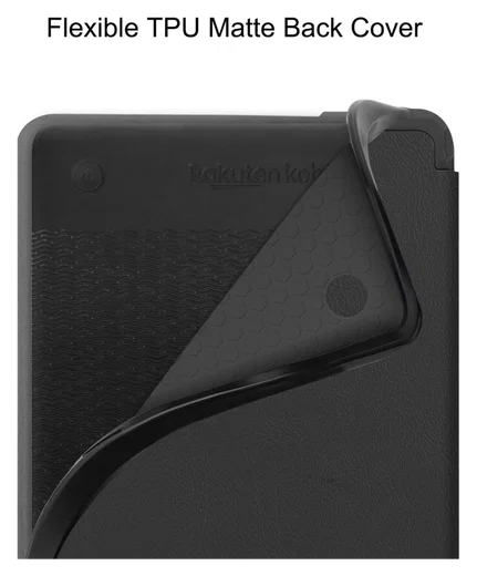 Kobo Clara Colour / Clara BW Hoes Book Case Beschermhoes Zwart afbeelding 6