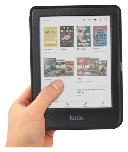 Kobo Clara Colour / Clara BW Hoes Book Case Beschermhoes Zwart afbeelding 9