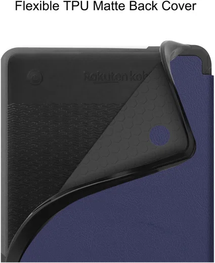 Kobo Clara Colour / Clara BW Hoes Book Case Beschermhoes Blauw afbeelding 6