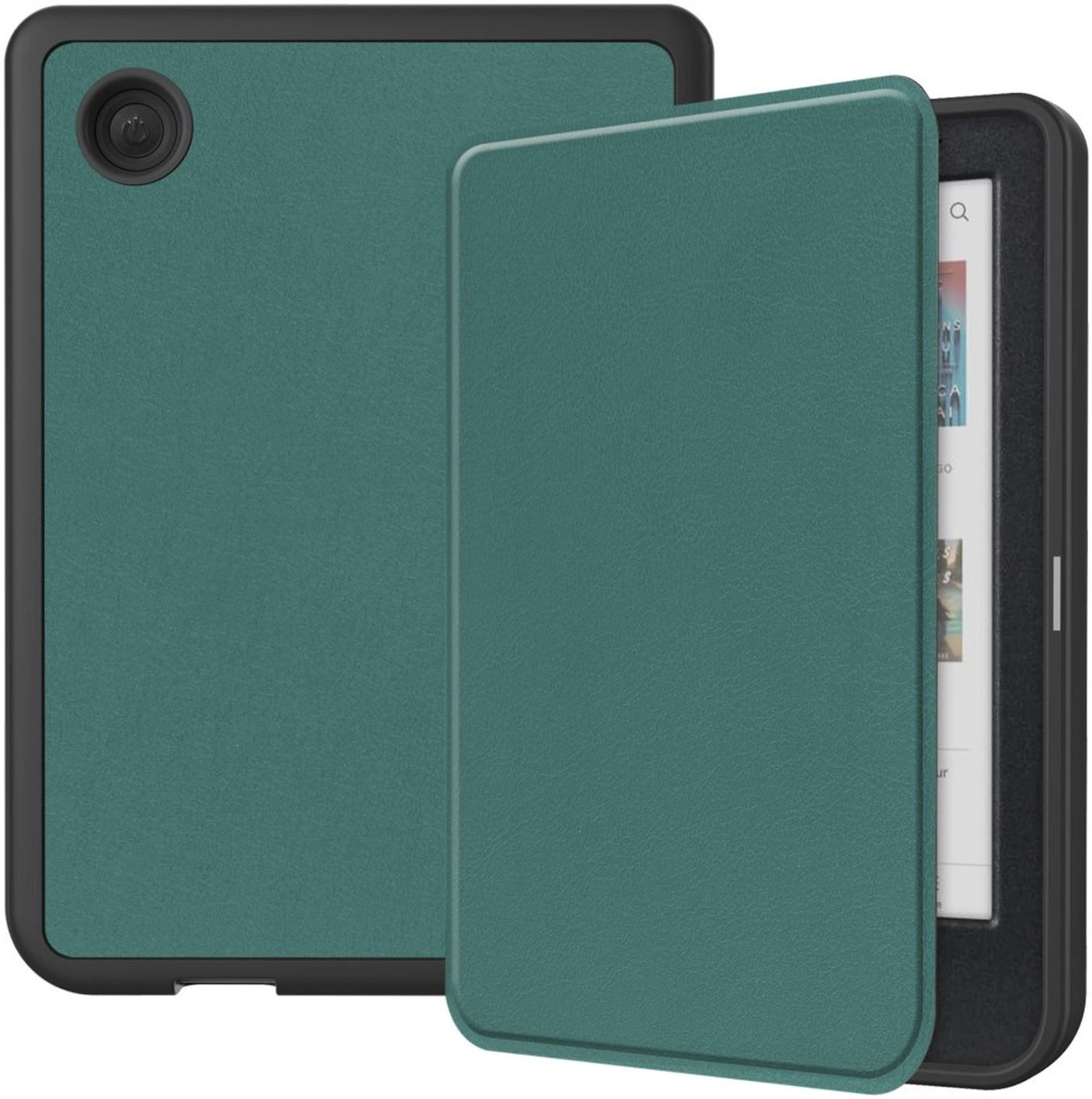 Kobo Clara Colour / Clara BW Hoes Book Case Beschermhoes Groen afbeelding 1