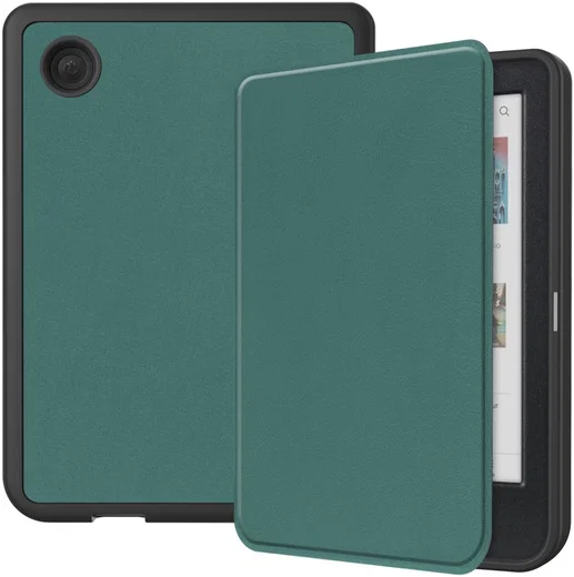 Kobo Clara Colour / Clara BW Hoes Book Case Beschermhoes Groen afbeelding 1