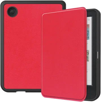 Kobo Clara Colour / Clara BW Hoes Book Case Beschermhoes Rood