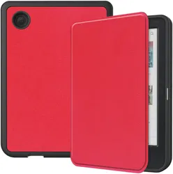 Kobo Clara Colour / Clara BW Hoes Book Case Beschermhoes Rood afbeelding