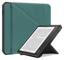 Kobo Libra Colour / Libra 2 Hoes Origami Book Case met Standaard Groen