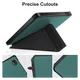 Kobo Libra Colour / Libra 2 Hoes Origami Book Case met Standaard Groen afbeelding 2
