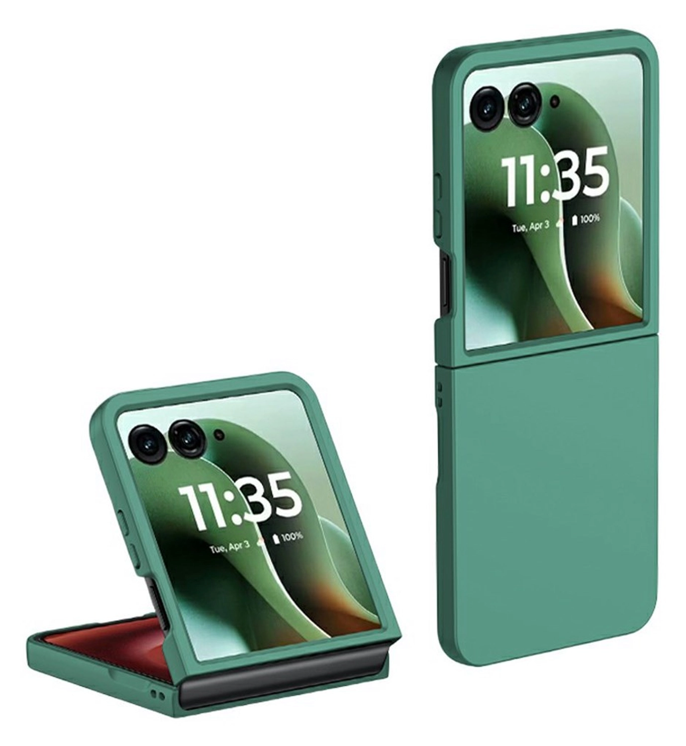 Motorola Razr 60 Ultra Hoesje Dun Schokbestendige Hard Case Back Cover Groen afbeelding 1