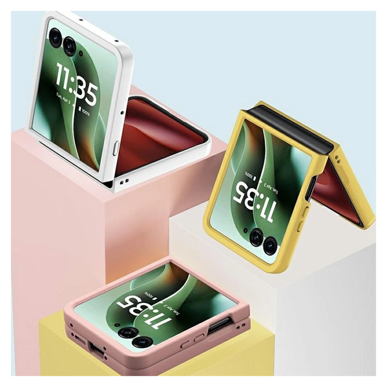 Motorola Razr 60 Ultra Hoesje Dun Schokbestendige Hard Case Back Cover Groen afbeelding 2