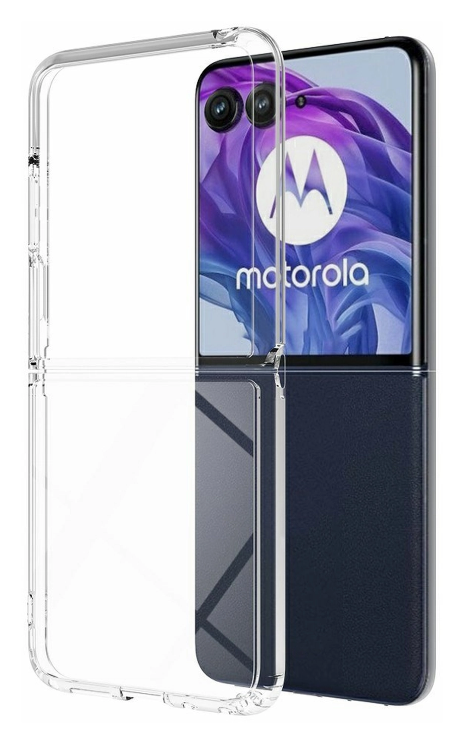 Motorola Razr 60 Ultra Hoesje Acryl Back Cover Transparant afbeelding 2