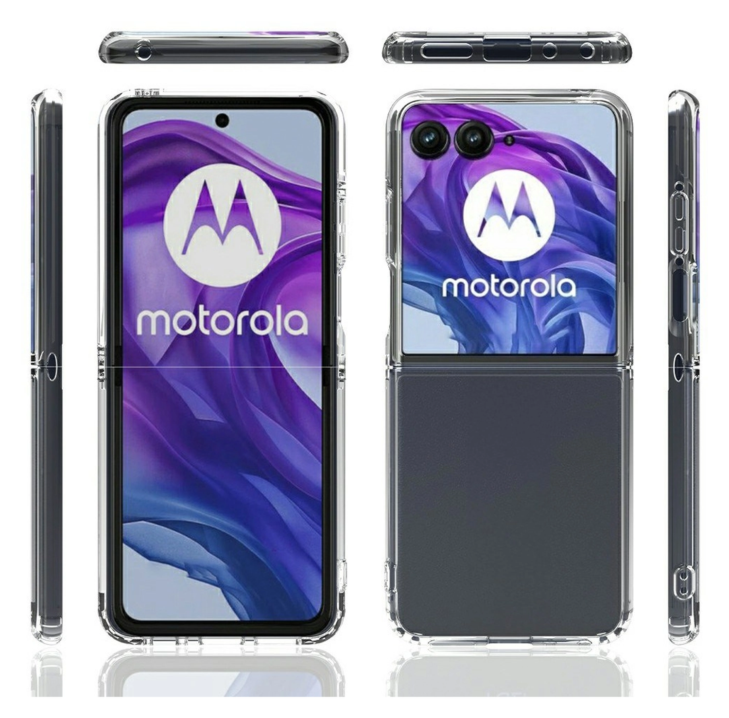 Motorola Razr 60 Ultra Hoesje Acryl Back Cover Transparant afbeelding 7