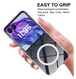 Motorola Razr 60 Ultra Hoesje met MagSafe Acryl Back Cover Transparant afbeelding 4