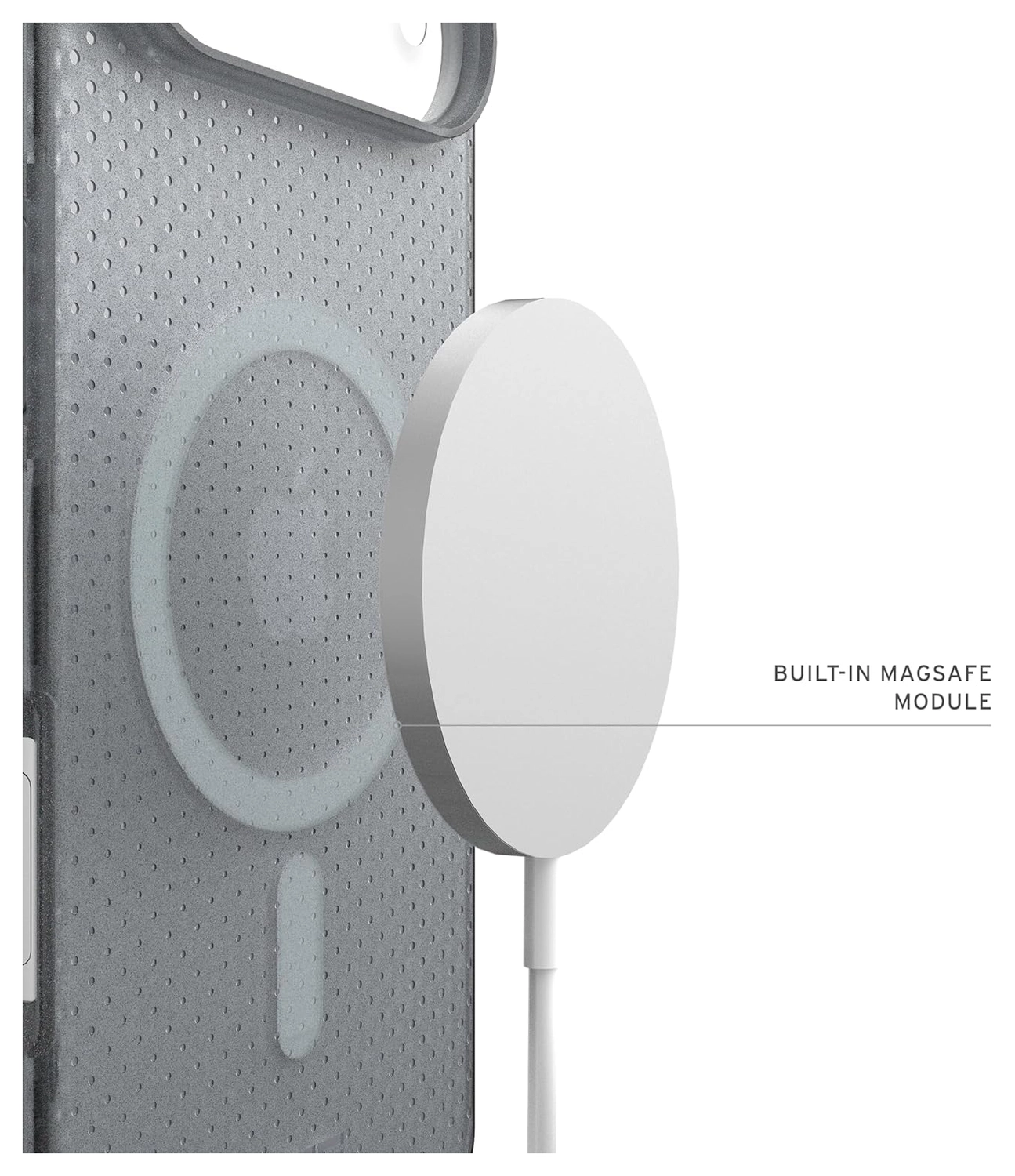 UAG Dot Apple iPhone Air Hoesje MagSafe Back Cover Ash afbeelding 5